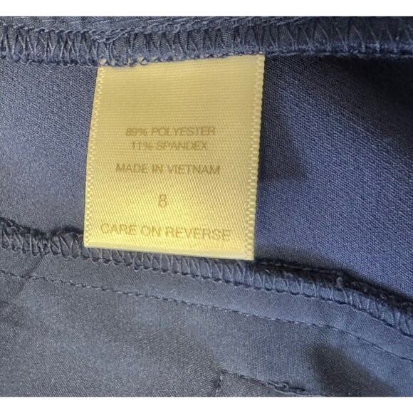 eva mendes Wide Leg Sailor Trousers Blue 8 Academia career 74-22 - Picture 7 of 16